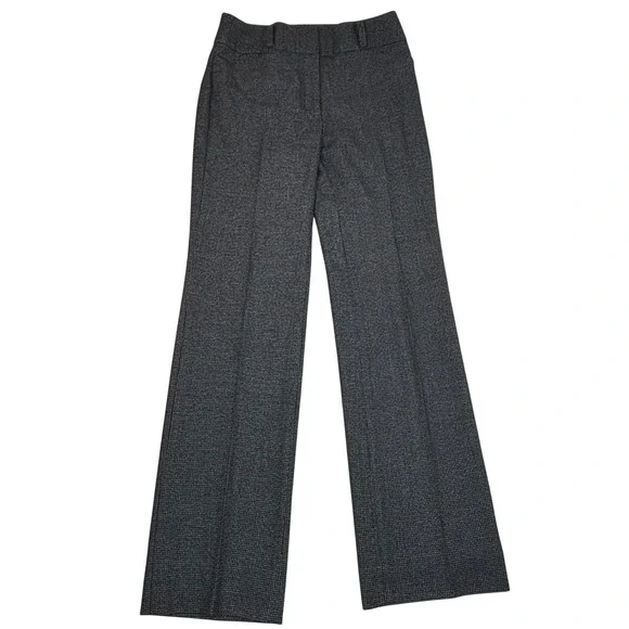 White House Black Market The Boot Grey Houndstooth Bootcut Dress Pants Womens 4 - Picture 2 of 14